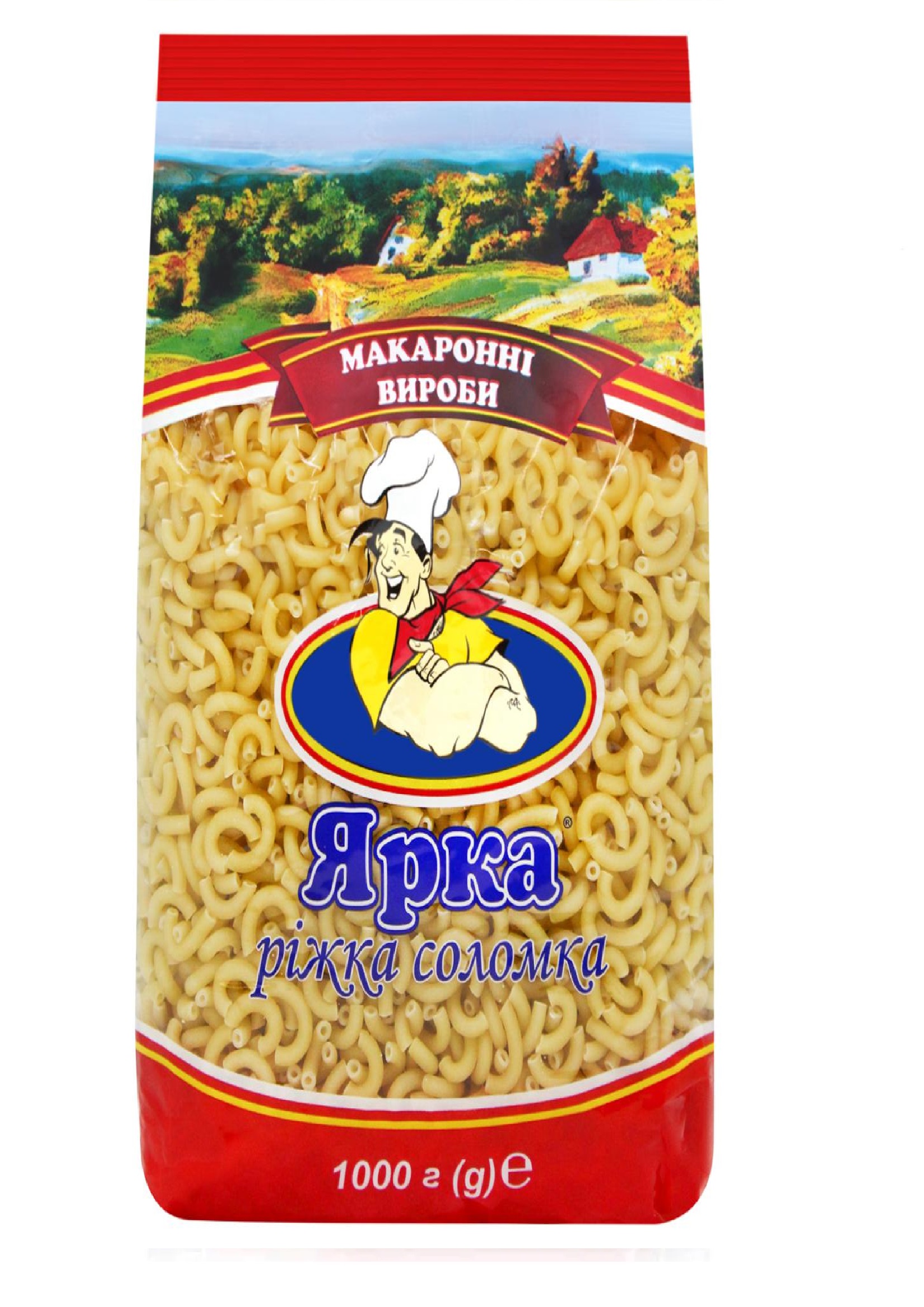 Макаронні вироби Ріжка соломка 1 кг ТМ "Ярка"